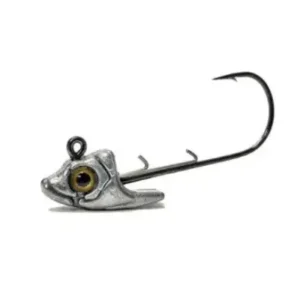 A close up of a hook with a fish