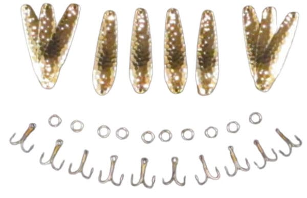 Walleye Spoon Kits - Gold Finish - 2 3/8"