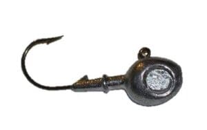 A close up of a fishing hook with a fish