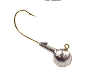 Fishing hook with a lead weight attached.
